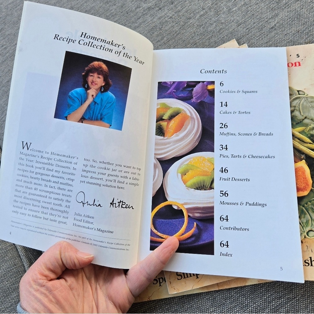 Homemakers Recipe Collection of the Year Cookbooks 90s Vintage Set Of 6 - Picture 7 of 8